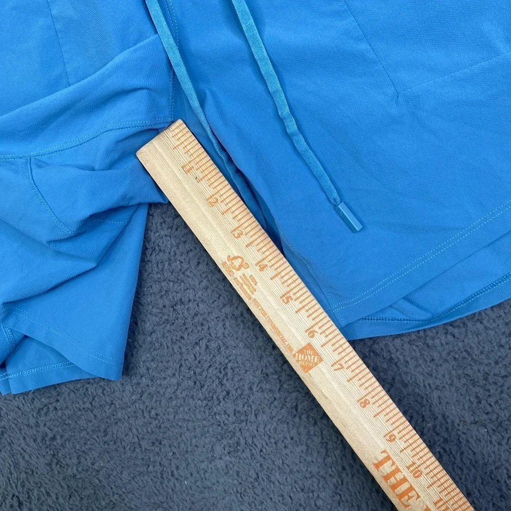 Lululemon License To Train LTT Shorts Mens Small Light Blue Zip Pockets Drawcord